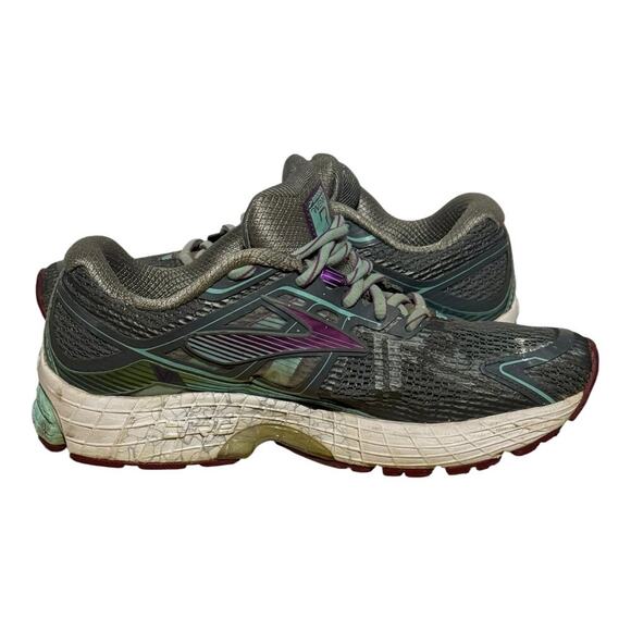 Brooks Ravenna 6 Gray Mint Plum Running Sneakers Women's Size 8 - Picture 7 of 8